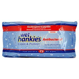 Wet Hankies Servetele Umede Antibacteriane (72 buc)