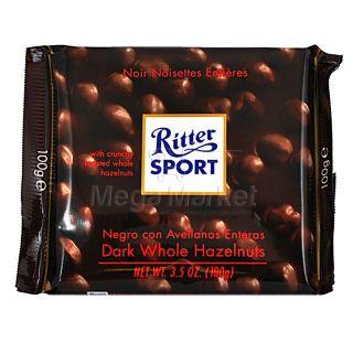Ritter Sport Ciocolata Amaruie cu Alune