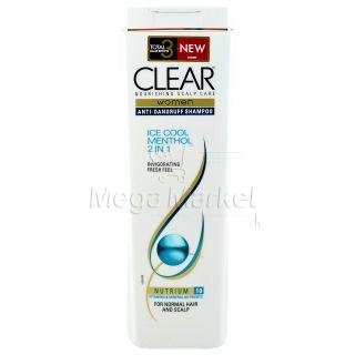 Clear Sampon Antimatreata Racoritor Clear Ice Cool Menthol 2 in1 