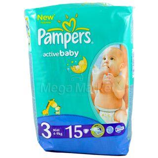 Pampers Scutece Active Baby Midi pt 4-9 kg
