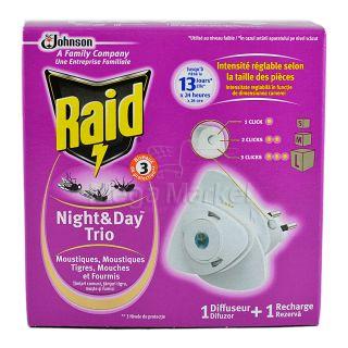Raid Night&Day Insecticid Aparat Electric Impotriva Tantarilor si Mustelor