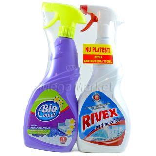 Biocarpet Detergent Spray + Rivex Solutie Universala Antimucegai Cadou