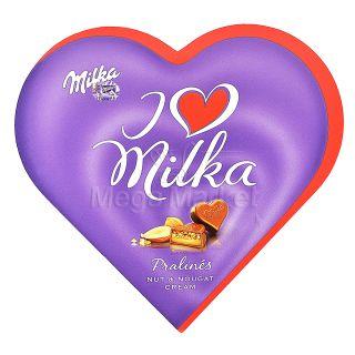 Praline din Ciocolata in Forma de Inima I Love Milka 