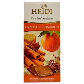 Heidi Winter Venture Ciocolata cu Lapte cu Coaja de Portocala Confiata, Biscuiti si Scortisoara