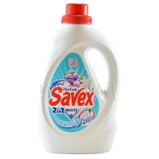 Savex 2in1 Detergent Lichid Parfumat pentru Tesaturi Albe