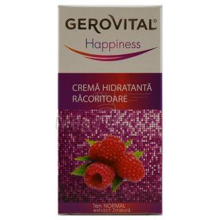 Gerovital Crema Hidratanta Racoritoare cu Extract de Zmeura pentru Ten Normal
