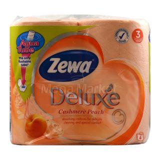 Zewa Deluxe Cashmere Peach Hartie Igienica Portocalie cu 3 Straturi