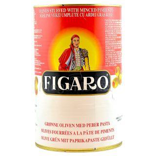 Figaro Masline Verzi Umplute cu Ardei Gras Rosu