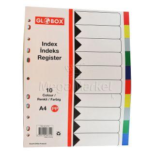 Globox Separatoare Colorate A4 10