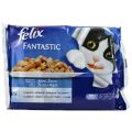 Felix Fantastic Hrana Umeda pentru Pisici Adulte cu Carne de Somon si Platica