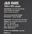 J&B Rare Scotch Whisky 40%vol + 2 Pahare