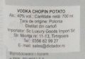 Chopin Vodka Potato 40%Alc